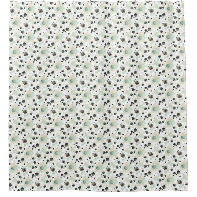 Cortina Para Box Bubbles Elegante Padrão Moderno (Frente)