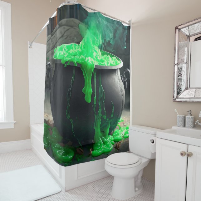 Cortina Para Box Bubbling Witch's Cauldron Halloween (In Situ)