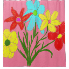 Cortina Para Box buquê primavera