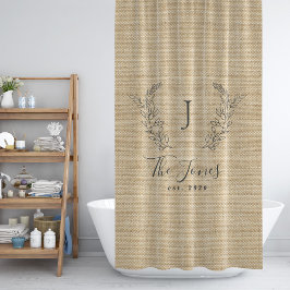 Cortina Para Box Burlap faux da família agrícola russa