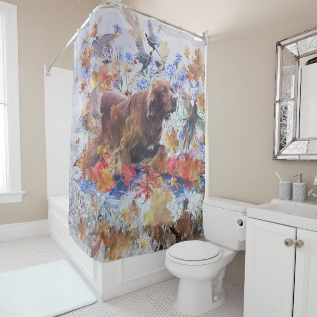 Cortina Para Box Caça ao Setter irlandês (In Situ)