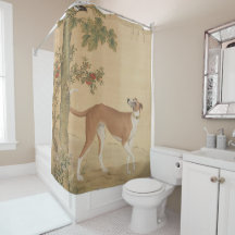 Cachorro Greyhound Chinês Vintage e Arte de Pássar