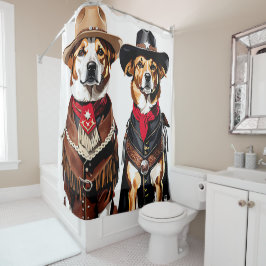 Cortina Para Box Cães de Cowboy