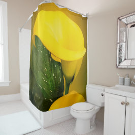 Cortina Para Box Calla Lily Bright Yellow Deixa Bokeh