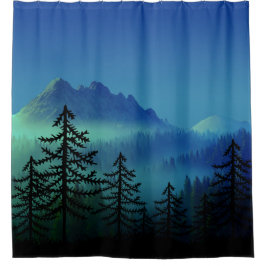 CORTINA PARA BOX CALM MOUNTAIN MIDNIGHT FOREST