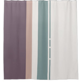 Cortina Para Box Calm Neutral Stripes – Modern Bathroom Aesthetic