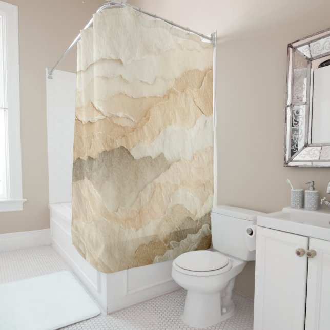 Cortina Para Box Camadas Ripadas Orgânicas Naturais Texturadas (In Situ)