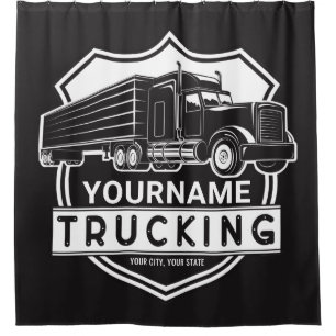 Cortina Para Box Caminhoneiro do Big Rig Semi de NOME Personalizado