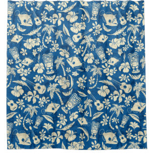 Cortina Para Box Camisa havaiana do Batik da praia de Makapuu Aloha