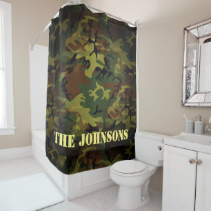 Cortina Para Box Cammo Verde