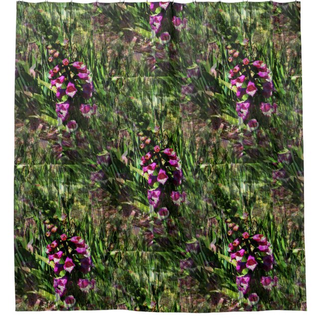 Cortina Para Box Campo de flores Foxglove.... (Frente)