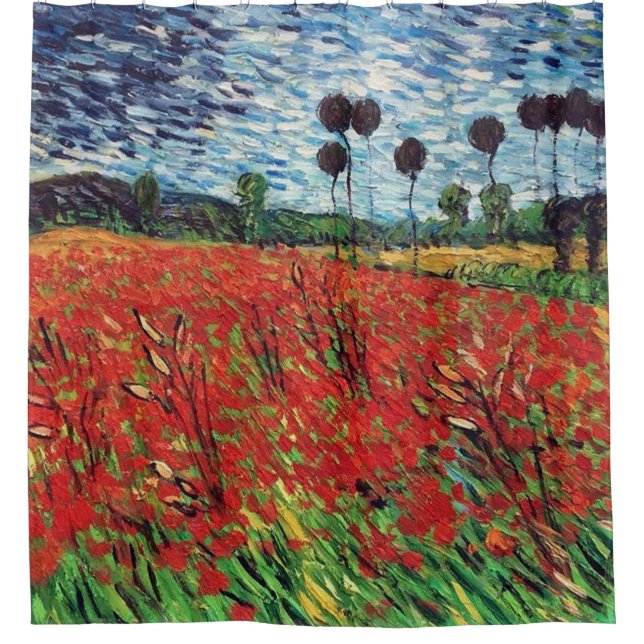 Cortina Para Box Campo De Poppies Vincent Van Gogh (Frente)