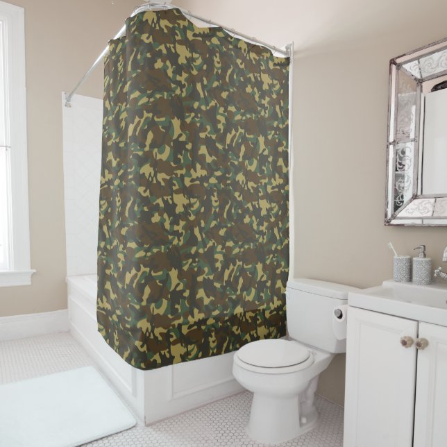 Cortina Para Box Camuflagem florestal (In Situ)