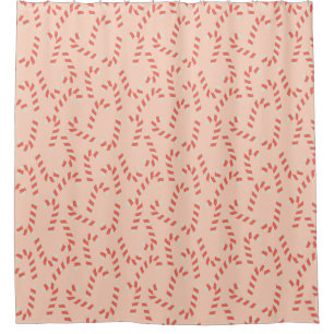 Cortina Para Box Canas de Natal Rosa-Pinho