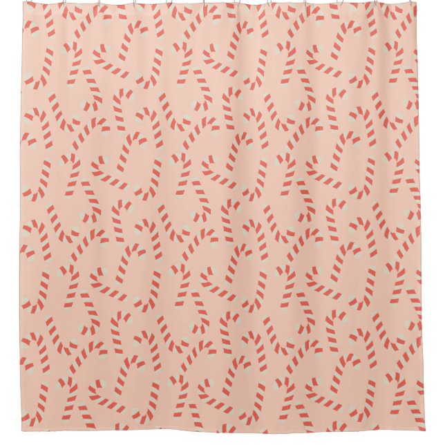 Cortina Para Box Canas de Natal Rosa-Pinho (Frente)