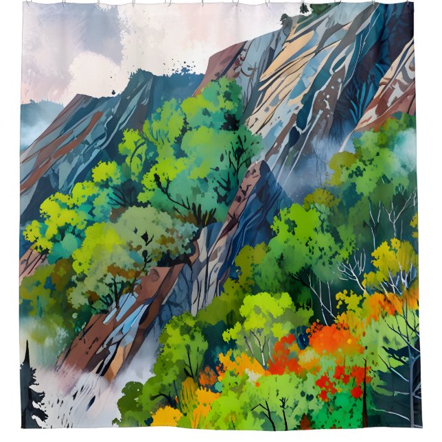 Cortina Para Box Canvas da natureza (Frente)