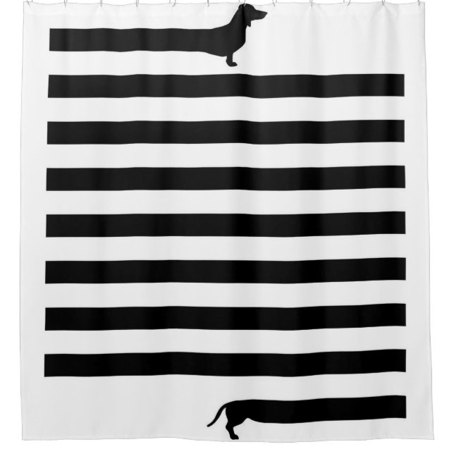 Cortina Para Box Cão-de-cheiro longo | Dachshund Gift Engraçado (Frente)