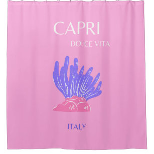 Cortina Para Box Capri, Itália, Pré-disquete, rosa