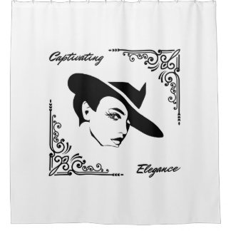 Cortina Para Box Captivando a Elegância Linda Mulher Moderna