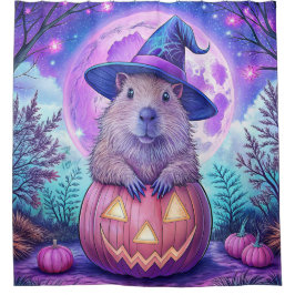 Cortina Para Box Capybara Halloween Chá Curtain