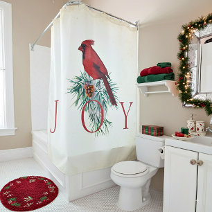 Cortina Para Box Cardinal vintage personalizado Natal Férias 