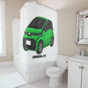 Cortina Para Box Carro verde e fino