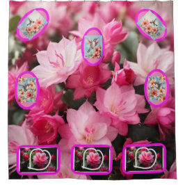 Cortina Para Box Cartão-postal da cortina de Chá das flores gigante