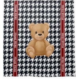 Cortina Para Box Casa do Urso Houndstooth,