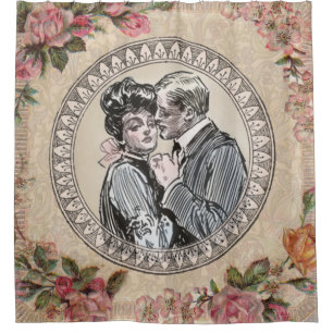 Cortina Para Box Casal Vintage - Rosa Girly