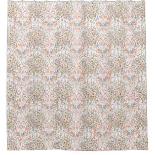 Cortina Para Box Casamento com Arco Floral Pastel Vintage Elegante