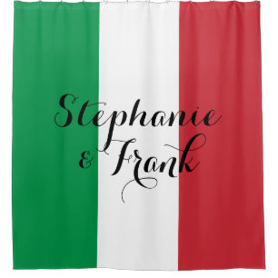 Cortina Para Box Casamento de cores da bandeira italiana