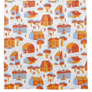 Cortina Para Box Casas da Cidade Bonita: Vintage Doodle