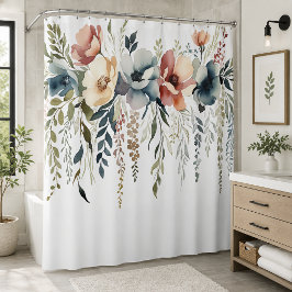 Cortina Para Box Cascata Floral Pastel Boho