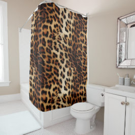 Cortina Para Box Castanho-Leopardo