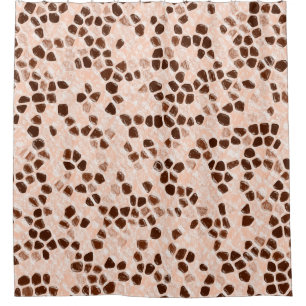 Cortina Para Box Castanho - Rosa - Coral - Laranja