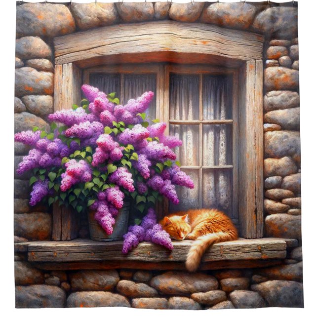 Cortina Para Box Cat Art (Frente)