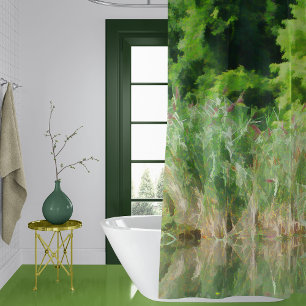 Cortina Para Box Cattails na lagoa
