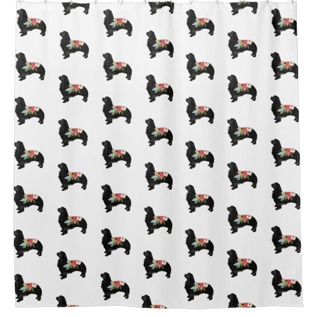 Cortina Para Box Cavalier King Charles Spaniel Bohemian Floral (Frente)