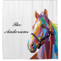 Cavalo de Pop de Arte Personalizado Colorido