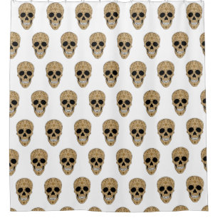 Cortina Para Box Caveira de Açúcar Floral Dia de los Muertos