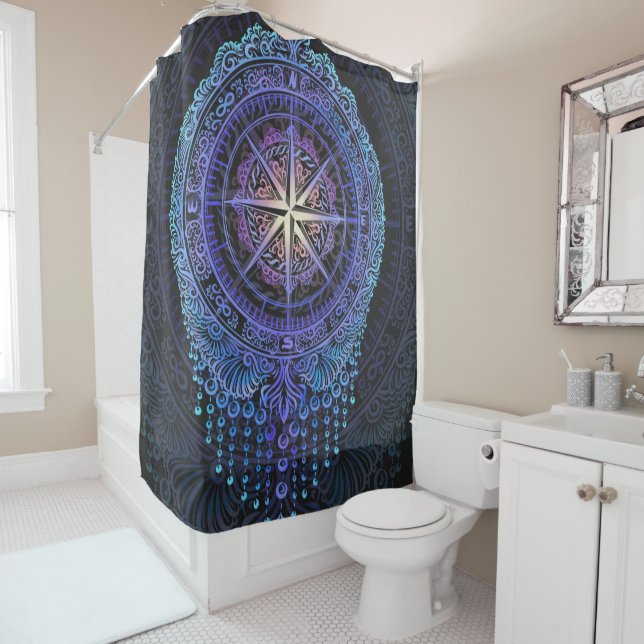Cortina Para Box Celestial Compass Mandala (In Situ)