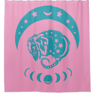 Cortina Para Box Celestial Crecente Lua Possum Whimsical Nature