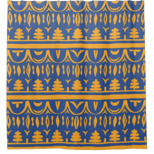 Cortina Para Box Cevrons Africanos: Padrão Tribal Étnico
