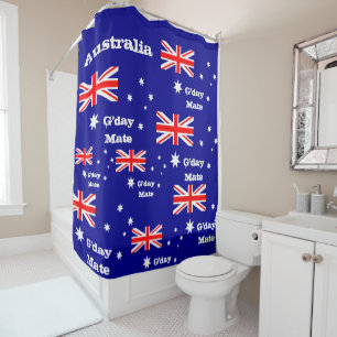 Cortina Para Box Chá da bandeira australiana & G-day Mate / Austrál