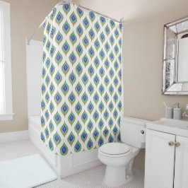 Cortina Para Box Chá de Bath de Pacock Feather Ikat