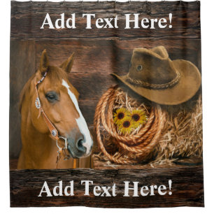 Cortina Para Box Chá de flores suntuosas do Hat Lasso, cowboy ocide