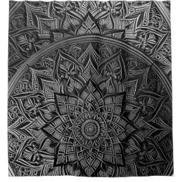 Cortina Para Box Chá de Silver Mandala