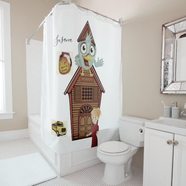 Cortina Para Box Chá de volta ao ônibus de professores (In Situ)