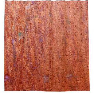 Cortina Para Box Chapa de metal enferrujada gravada por abstrato de