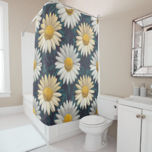 Cortina Para Box Charming Daisy Collection Versatile Floral Pattern